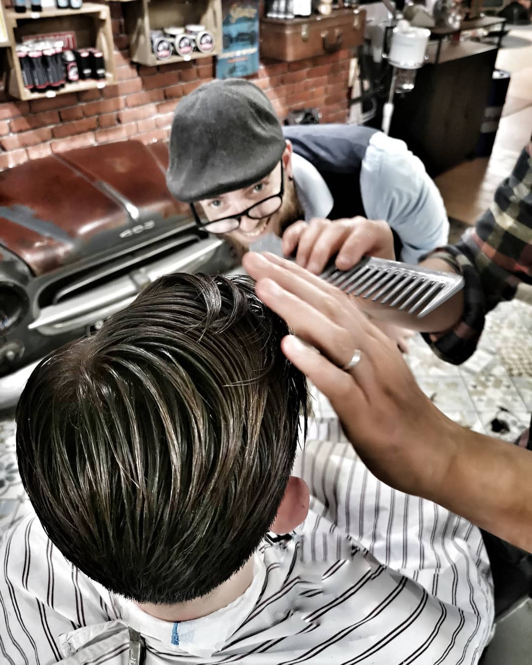 Barber courbe peigne - peigne Coiffeur - Cheveux - Accessoires Cheveux -  Texturizing
